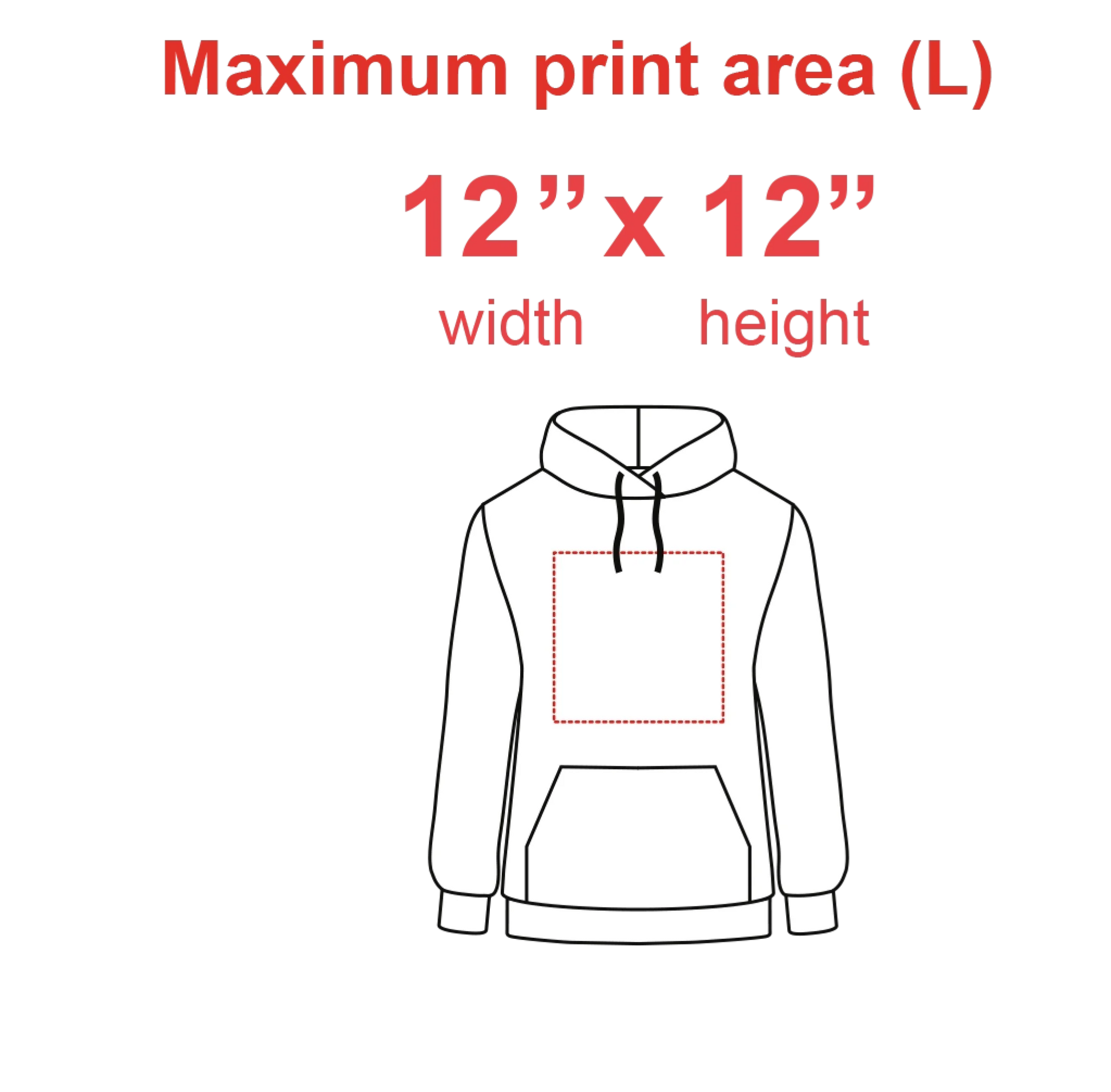 max print area L hoodie